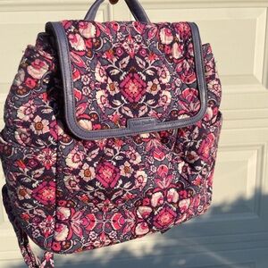 Vera Bradley Mini Pink and Purple Floral Backpack